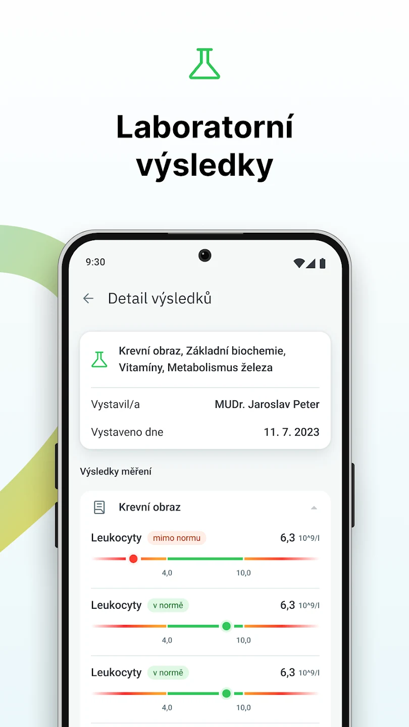 Ukázka aplikace mZdraví 1