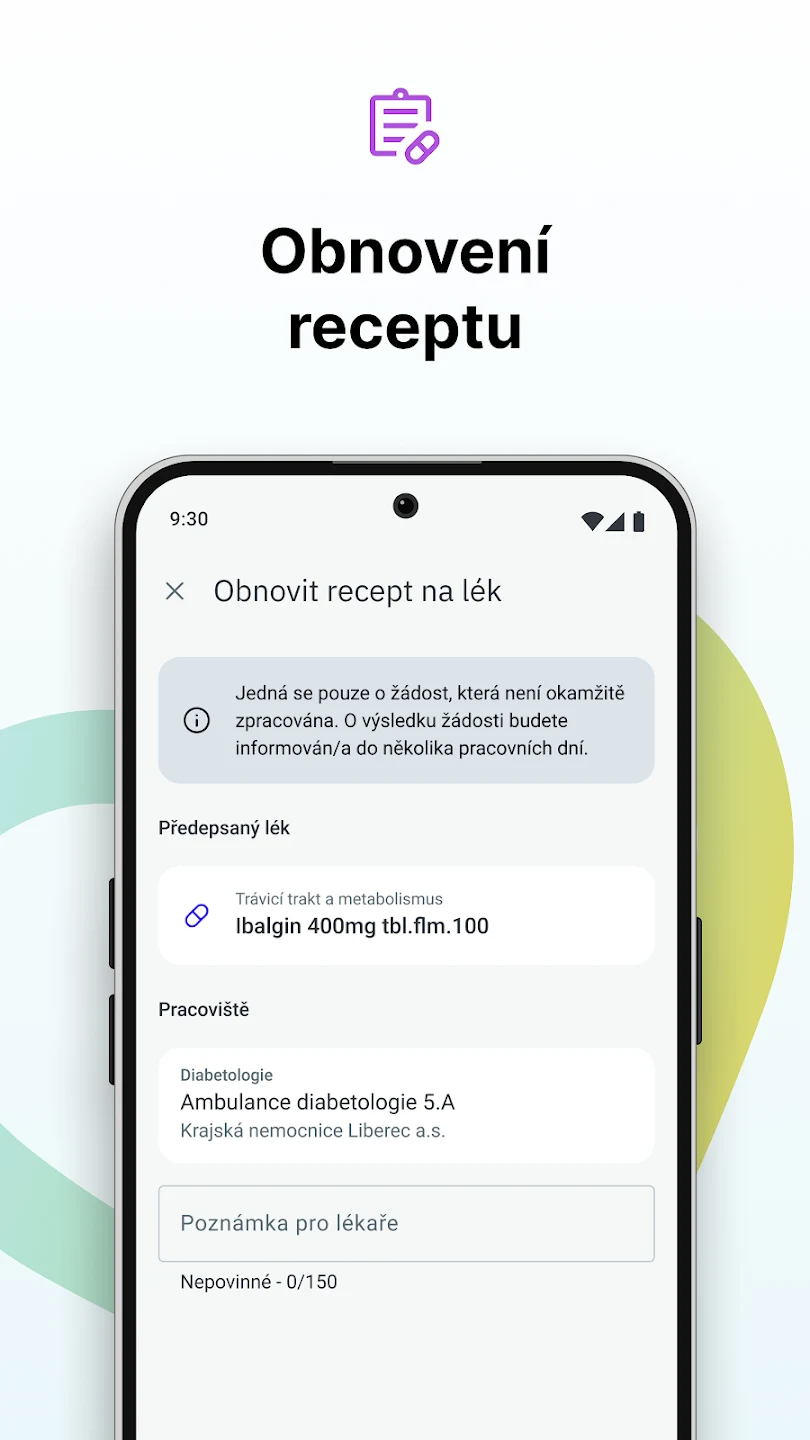 Ukázka aplikace mZdraví 3